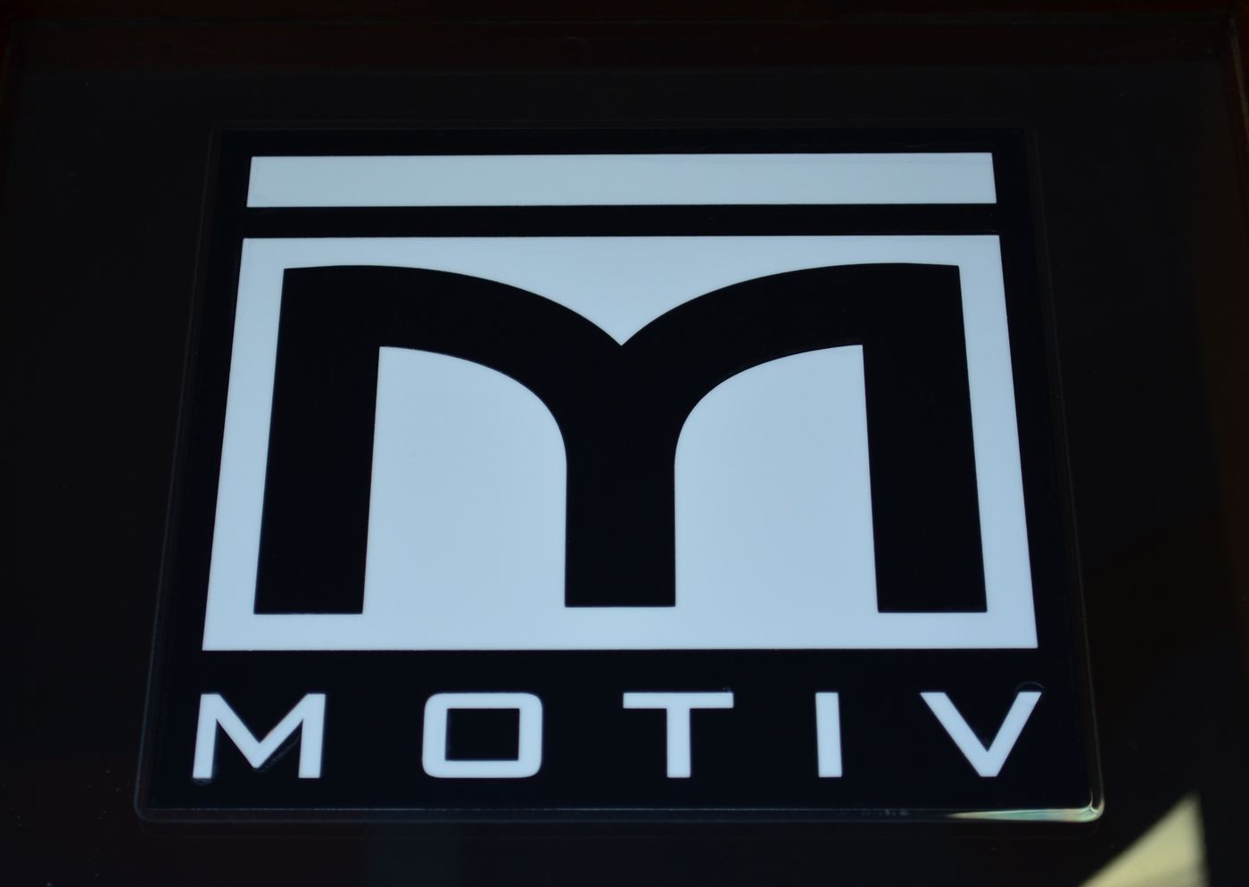 The illuminated MOTIV sign outside the Santa Cruz club where BEAT held casting